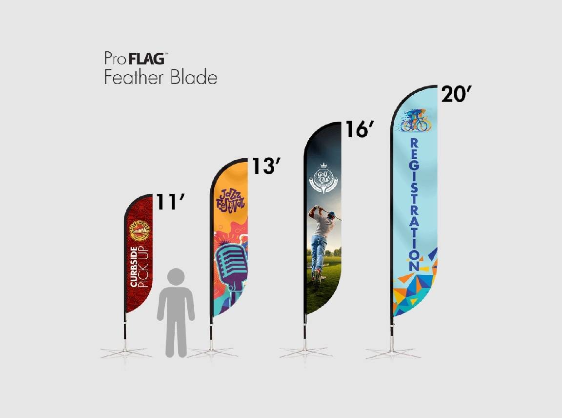 Pro Flag Feather Blade E-Z UP