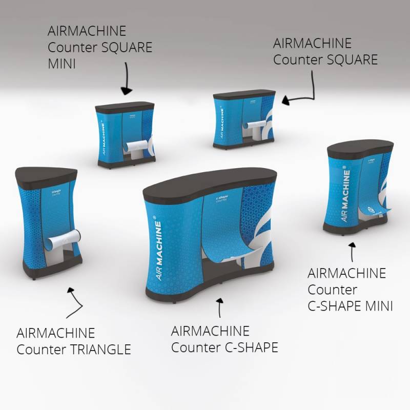 Comptoir gonflable rectangulaire AIR MACHINE Taille S