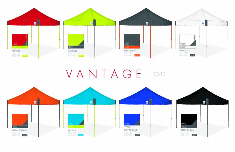 Gamme Tentes pliantes E-Z UP Vantage