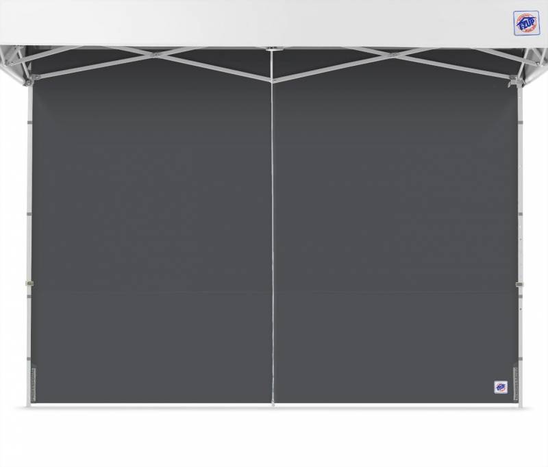 Paroi latérale équipée d'une porte zippée verticale